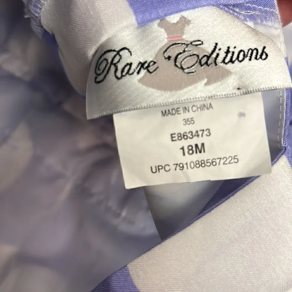 Rare Editions Purple and White polka dot Party Dress